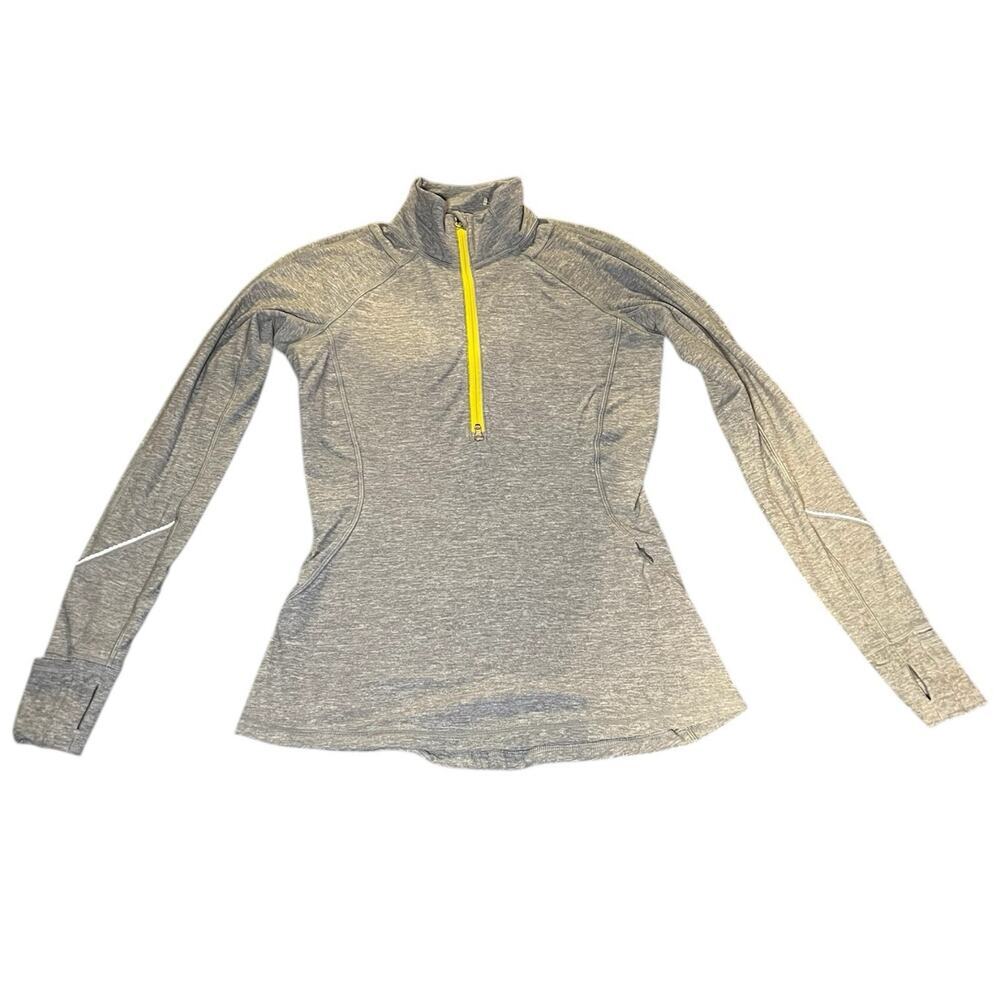 Lululemon Size 8 Race Your Pace‎ Long Sleeve Shirt Pocket Long Sleeve Thumbholes